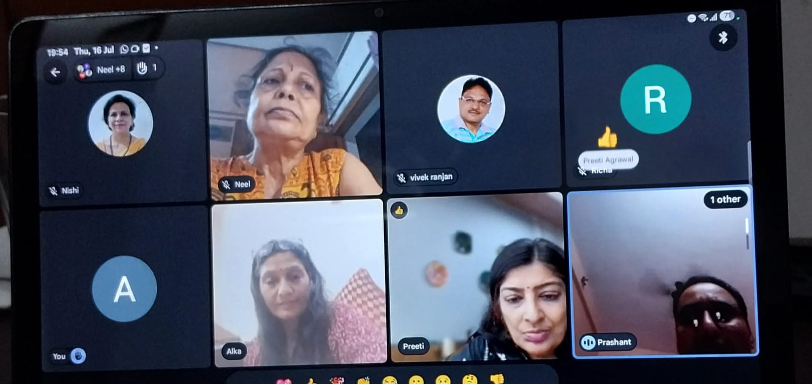 साहित्यिक मंच स्पंदन की वर्चुअल साहित्य संध्या आयोजित