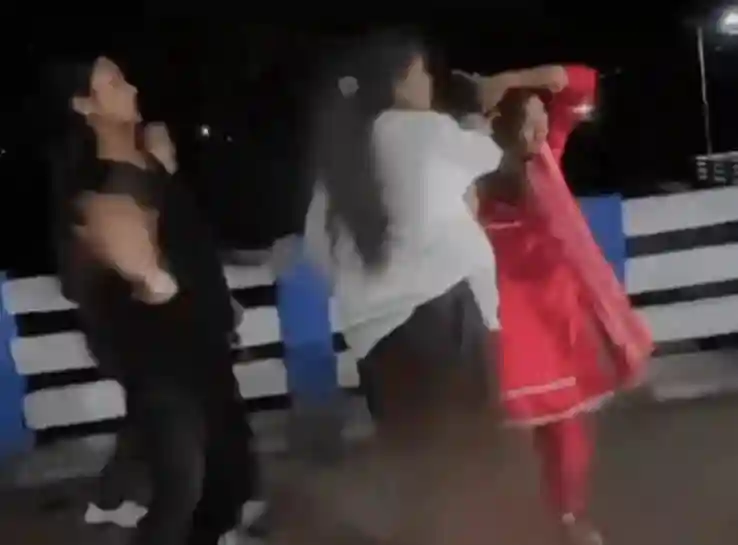 युवतियों की मारपीट का वीडियो वायरलः बाल पकड़ जमीन पर पटका, लात-घूंसों से पिटाई, कुदुदंड पुल के पास का बताया जा रहा वीडियो; पुरानी रंजिश में विवाद का दावा
