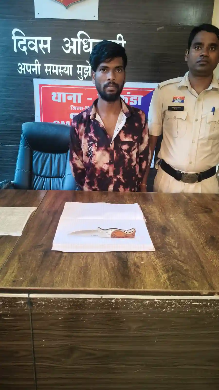 प्रभात चौक पर चाकू लहराकर लोगों को धमका रहा था युवक, गिरफ्तार