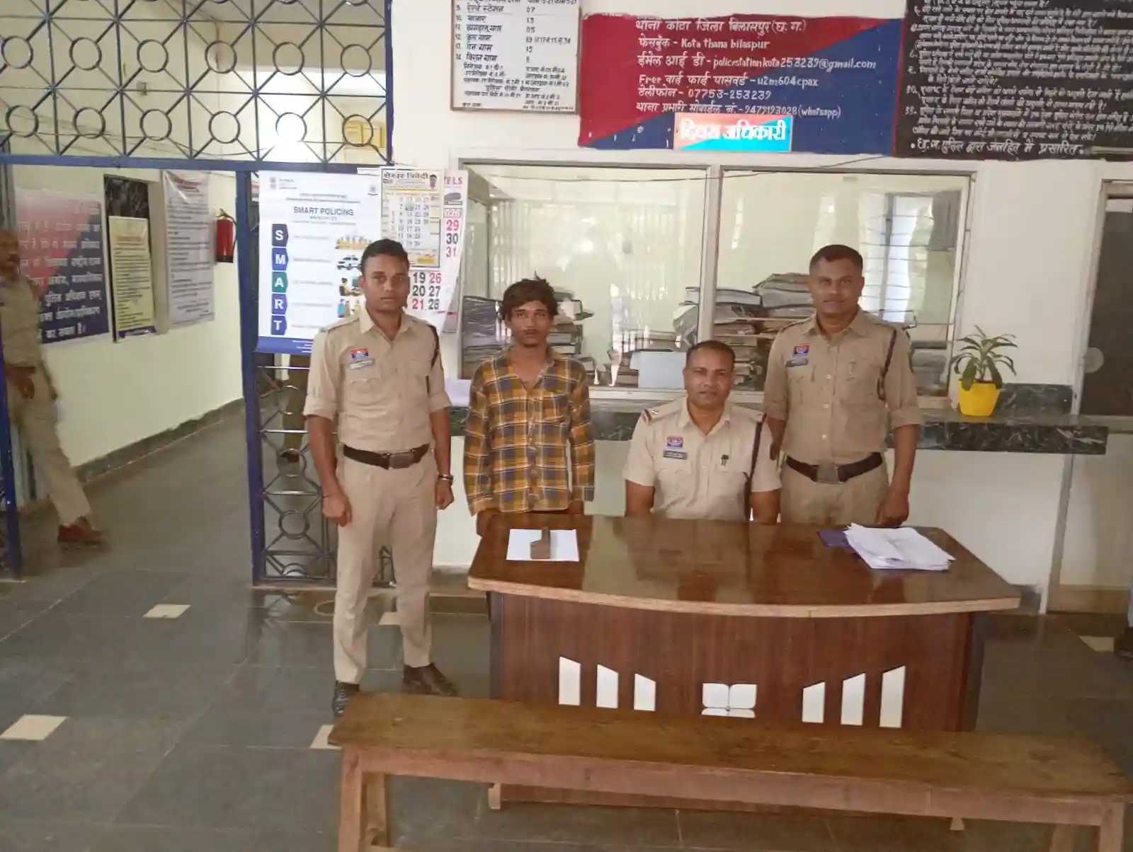 गनियारी में चापड़ लहराकर लोगों को डरा रहा युवक गिरफ्तार, इंस्टाग्राम पर भी दिखा चुका था चाकू