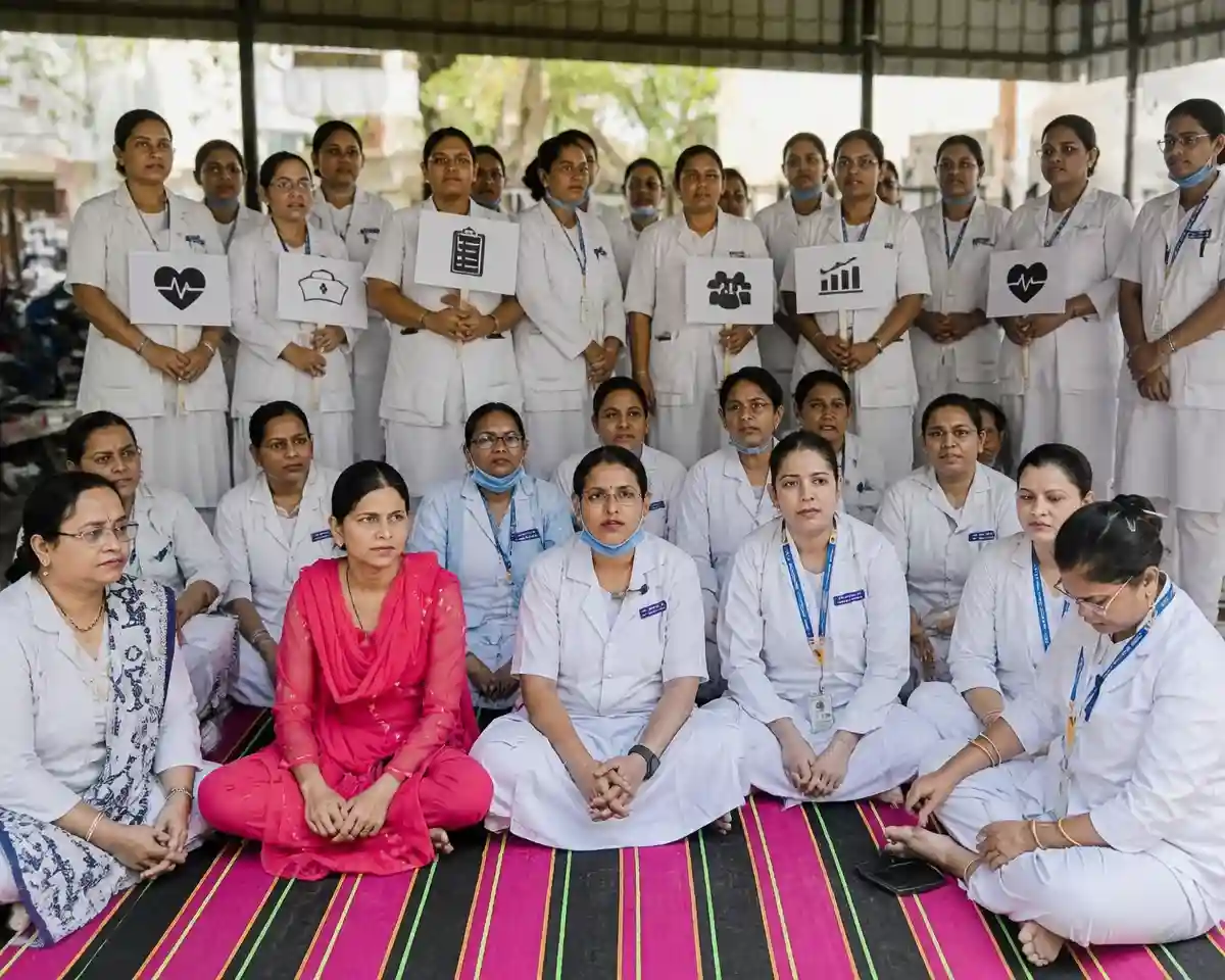 सिम्स में नर्सों की हड़ताल से आईसीयू और इमरजेंसी वार्डों में गहराया संकट