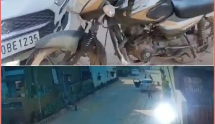 सरकंडा में नाबालिग की कार ने इंजीनियर की बाइक को मारी टक्कर