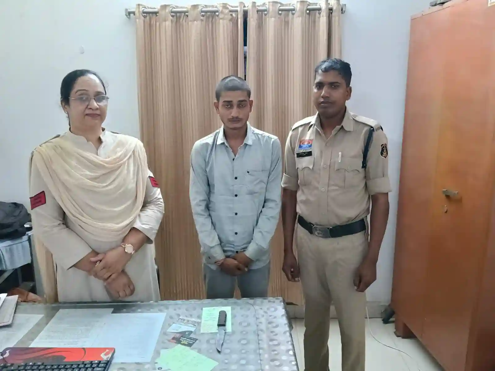 नहीं थम रही चाकूबाजी,सब्जी मार्केट के पास चाकू लहराकर लोगों को डराने वाला गिरफ्तार