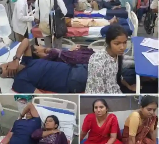 गुपचुप-चाट खाने के बाद बच्चे समेत 7 लोग बीमार, सिम्स में भर्ती