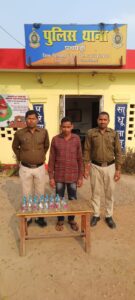 निजात अभियान के तहत तखतपुर पुलिस ने गांजा तो सरकंडा पुलिस ने पकड़ा अवैध शराब