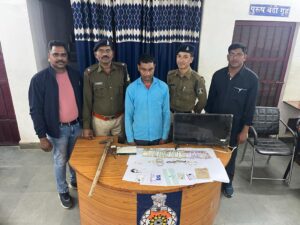 रतनपुर के सूने मकान में चोरी की वारदात को अंजाम देने वाले चोर को पुलिस ने कुछ ही घंटे में किया गिरफ्तार