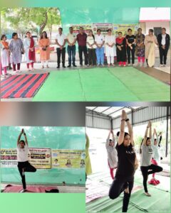 अंतर्राष्ट्रीय योग दिवस के अंतर्गत रासेयो एवं जीवन धारा नमामि गंगे द्वारा योगाभ्यास कार्यक्रम श्रमिक प्रतिक्षालय में किया गया आयोजित