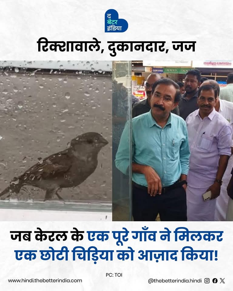जब एक नन्ही गौरैया की जान बचाने के लिए पूरा गांव हो गया एकजुट