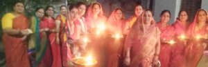 भगवान परशुराम का षोड़षोपचार पूजन आरती सहित श्रद्धांजलि दीपक प्रज्वलित कर मनाया गया प्रागट्योत्सव.