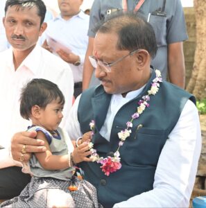 मोर अब्बड़ भाग हे, मुख्यमंत्री मोर घर आए हे: श्रीमती अमरौतीन साहू