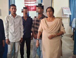 झपटमारी कर 25 हजार नगद और मोबाइल लूट करने वाले तीन नाबालिग सहित चार पर कार्यवाही