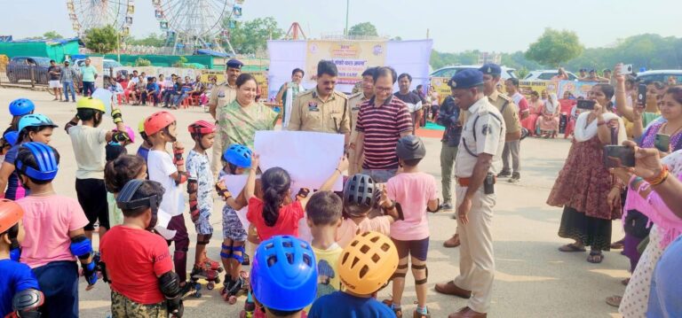 थाना सरकंडा, जिला बिलासपुरबिलासपुर पुलिस का जन-जागरूकता अभियान ‘‘चेतना’’ का भव्य समापन