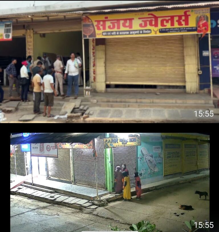 जयरामनगर में ज्वेलरी शॉप में लाखों की चांदी चोरी, नाइटी और कार्टून मुखौटे पहने चोरों की करतूत CCTV में कैद – संगठित गिरोह की आशंका