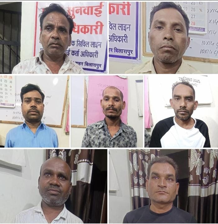 “ऑपरेशन प्रहार” के तहत सकरी पुलिस की बड़ी कार्यवाही – सात जुआरी गिरफ्तार, नगदी और ताश पत्ती जब्त