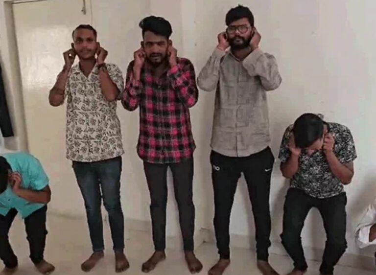 इंस्टाग्राम में खुद को बता रहे थे शूटर, बाद में पुलिस के सामने कान पड़कर उठक बैठक लगाते आए नजर