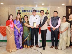 समाजसेवी चंचल सलूजा को रोटरी क्लब ऑफ क्वींस बिलासपुर ने किया सम्मानित.