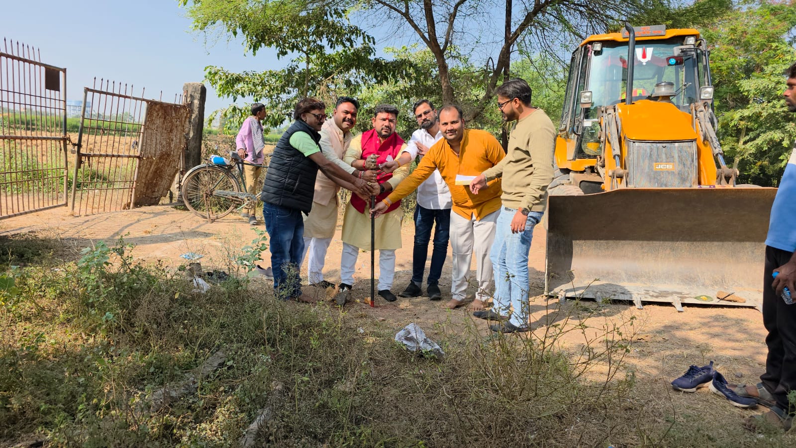 मुंगेली: रायपुर रोड में भव्य प्रवेश द्वार का भूमि पूजन सम्पन्न