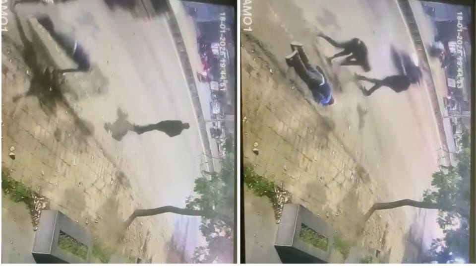 फल्ली बेचने वाले युवक पर जानलेवा हमला, सीसीटीवी में कैद हुई वारदात