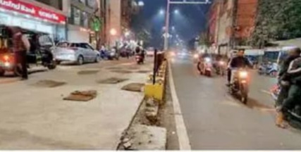 गांधी चौक–तारबाहर सड़क निर्माण में मनमानी, आखिर किसे फायदा पहुंचाने प्लान से हटकर बना दी 300 मीटर ऊंची कांक्रीट रोड ?