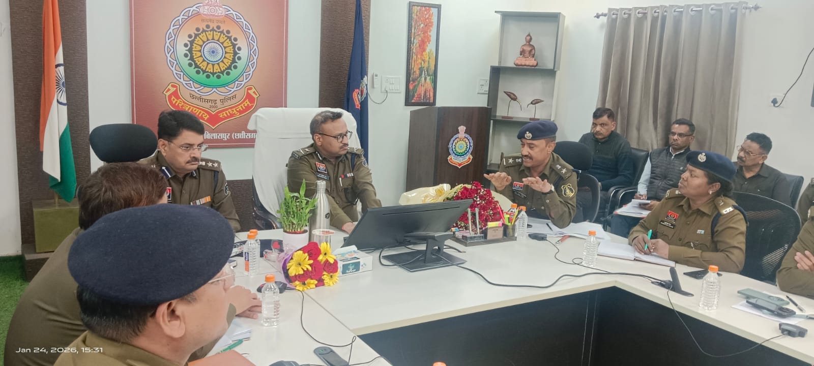 आईजी ने ली बिलासपुर रेंज के पुलिस अधिकारियों की समीक्षा बैठक, थानों की सतत मॉनिटरिंग, त्वरित कार्रवाई और हाईटेक पुलिसिंग पर दिया जोर