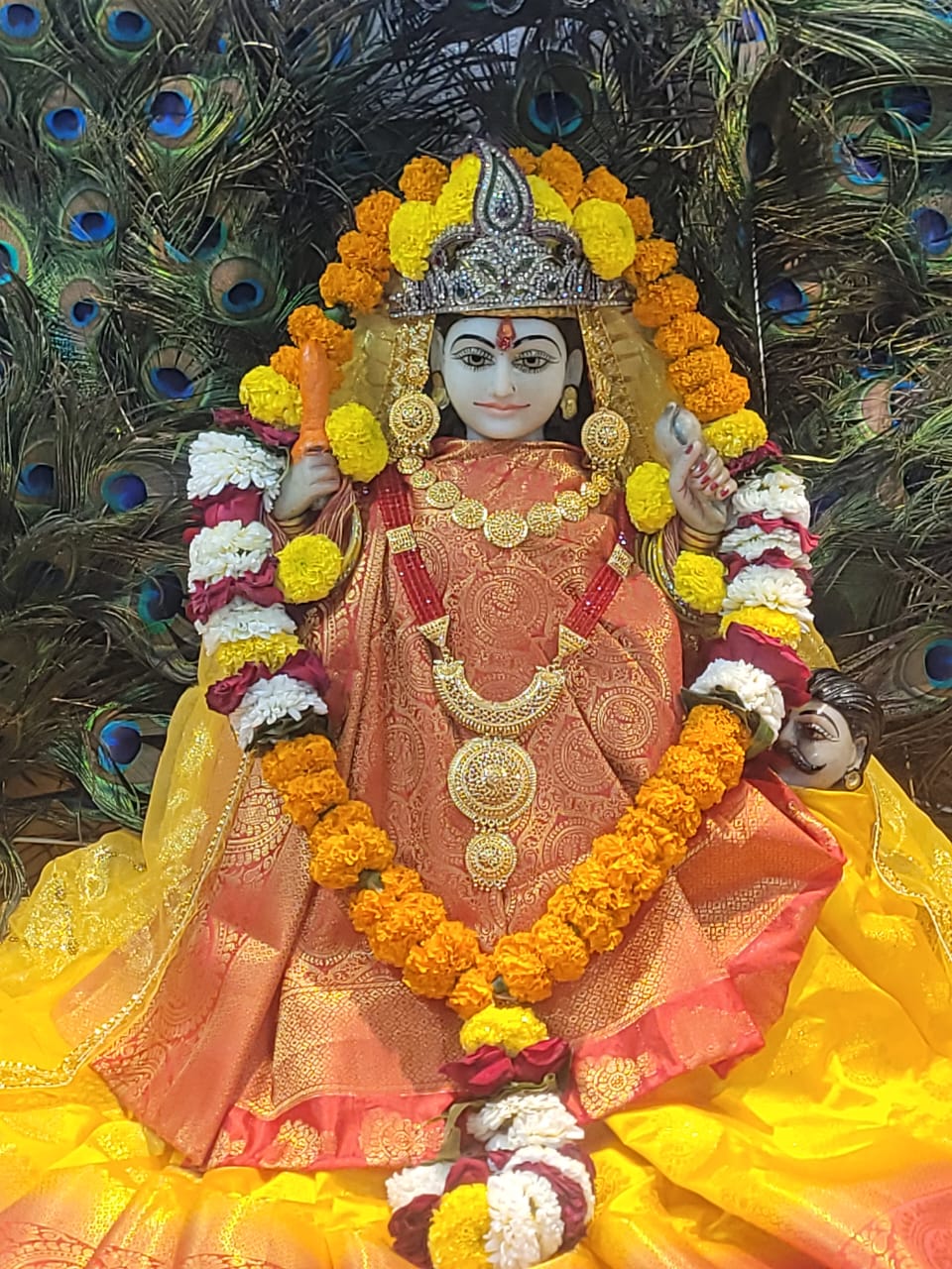 ब्रह्मास्त्र रूपिणी माँ बगलामुखी का होगा विशेष पूजन: गुप्त नवरात्रि पर सरकंडा त्रिदेव मंदिर में उमड़ा आस्था का सैलाब