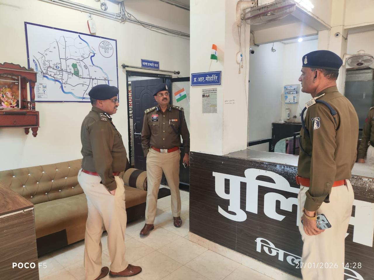 आईजी रामगोपाल गर्ग ने सरकंडा व कोनी थानों का किया औचक निरीक्षण, संवेदनशील पुलिसिंग पर दिया जोर