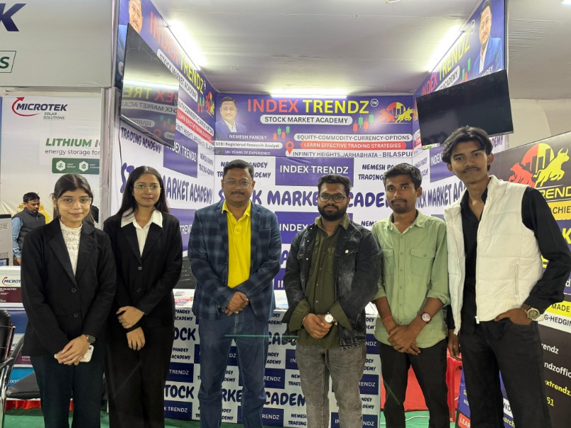 बिलासपुर व्यापार मेले में Index Trendz स्टॉक मार्केट एकेडमी का आकर्षक स्टाल, युवाओं में दिखा खास उत्साह