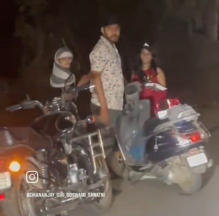 पुलिस को खुली चुनौती देते हुए एक बार फिर दो कपल हुड़दंग मचाते हुए कोनी रोड पर मना रहे थे बर्थडे, आतिशबाजी ने ट्रैफिक रोका, पुलिस को देखकर भागे हुड़दंगी, वीडियो में हुये कैद