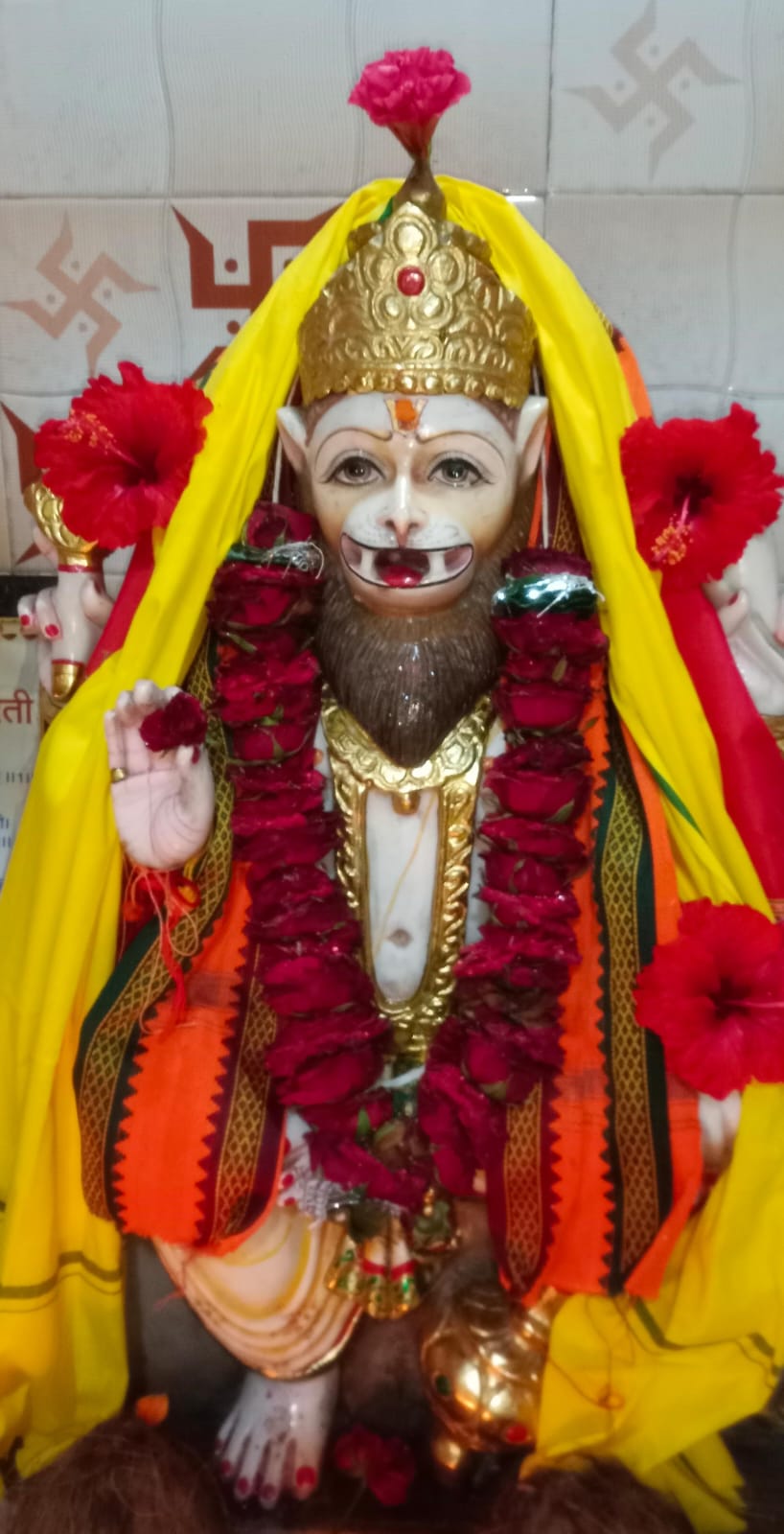 3 अप्रैल चंद्र ग्रहण बघर्रा पाठ नृसिंह भगवान का मंदिर पट बंद