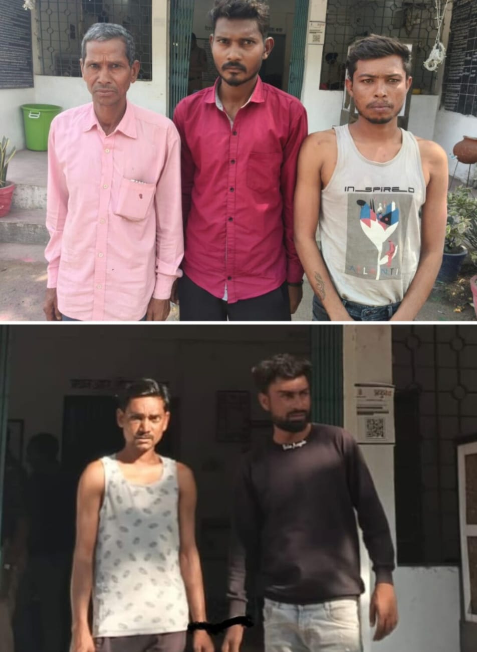 होली के दिन पुलिस टीम पर हमला, महिला पुलिस के साथ धक्का मुक्की, कांस्टेबल की वर्दी फाड़ी, टीआई पर किया हमला , पांच आरोपी गिरफ्तार, तीन अब भी फरार