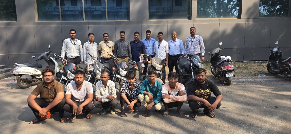 बिलासपुर पुलिस की बड़ी कार्रवाई: बाइक चोरी के 6 मामलों का खुलासा, 7 आरोपी गिरफ्तार