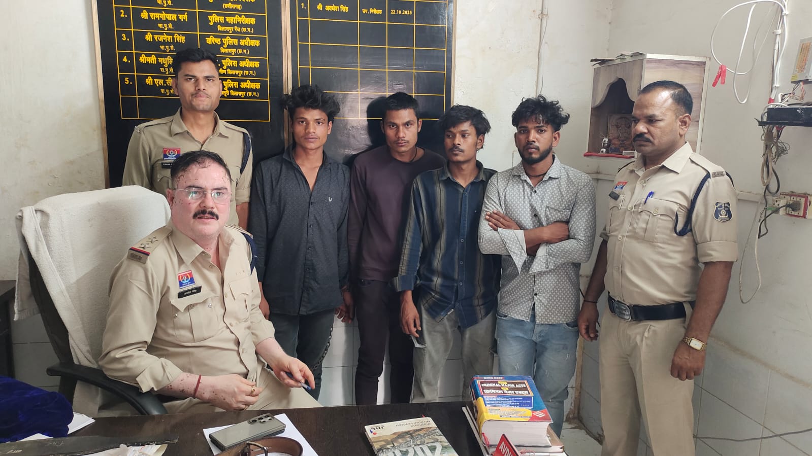 राहगीर से मारपीट कर लूट करने वाले चार आरोपी चंद घंटों में गिरफ्तार