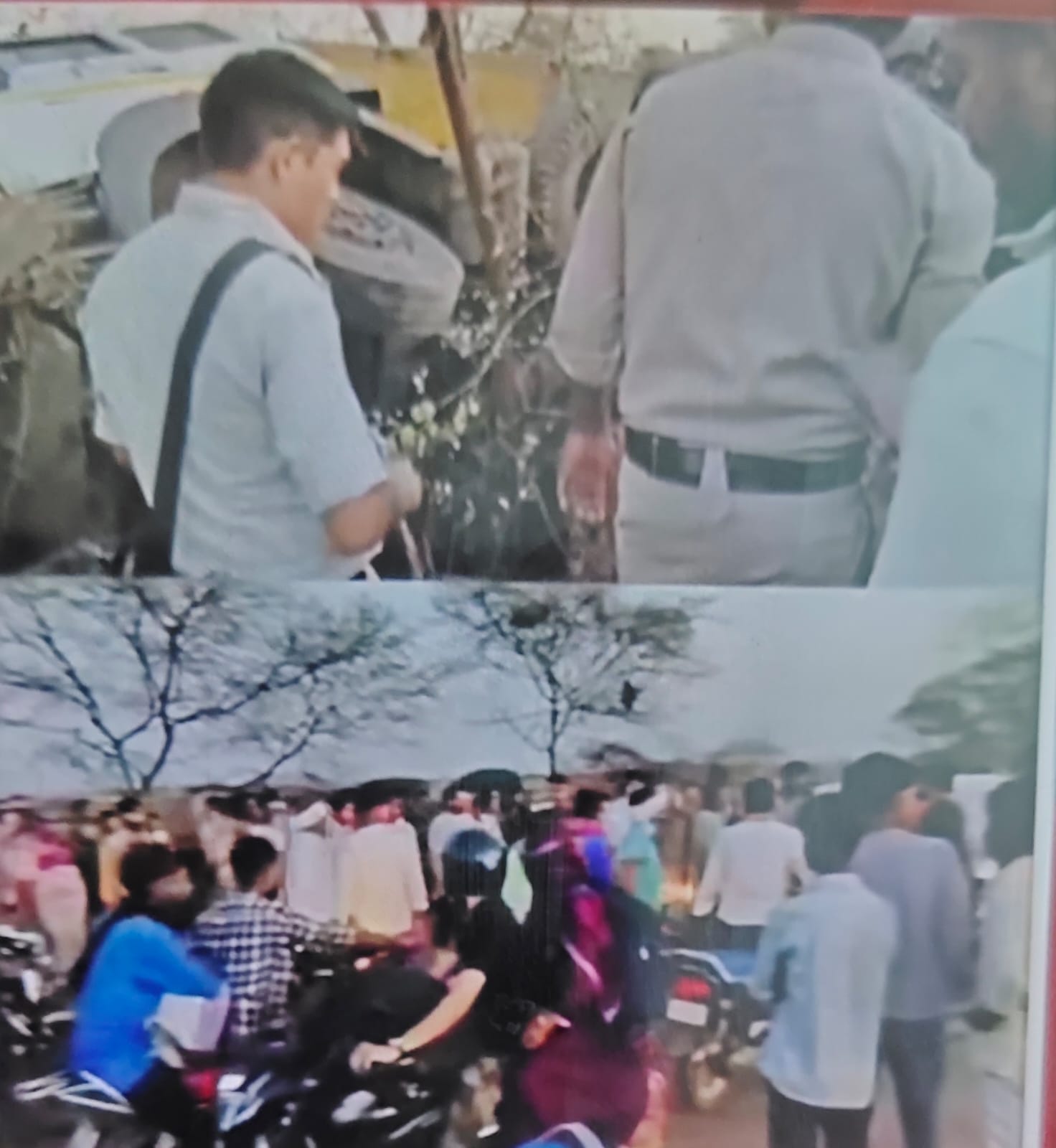 तेज रफ्तार हाइवा ने मारी टक्कर, एक भाई की मौत, दूसरा घायल