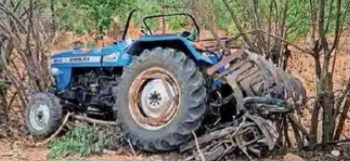 नशे में ट्रैक्टर चालक ने बाइक सवारों को रौंदा, एक की मौत, दो गंभीर, ग्रामीणों ने आरोपी को पकड़कर पुलिस को सौंपा, ट्रैक्टर जब्त