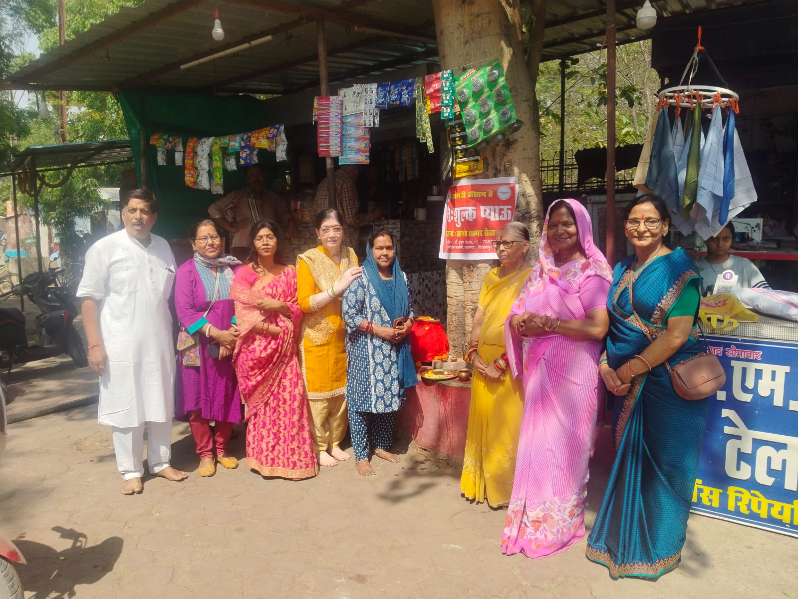 आनंद सागर सेवा प्रवाह के द्वारा निशुल्क शीतल जल प्याऊ की व्यवस्था: