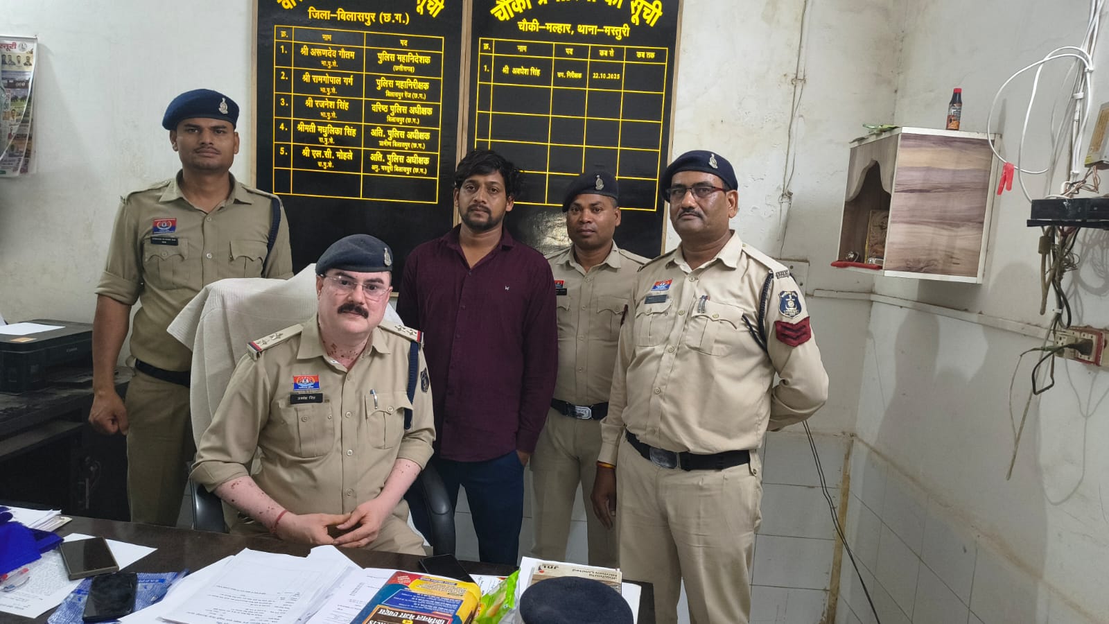 मोबाइल से लोन लेकर रकम हड़पने वाला आरोपी गिरफ्तार, मल्हार पुलिस की त्वरित कार्रवाई