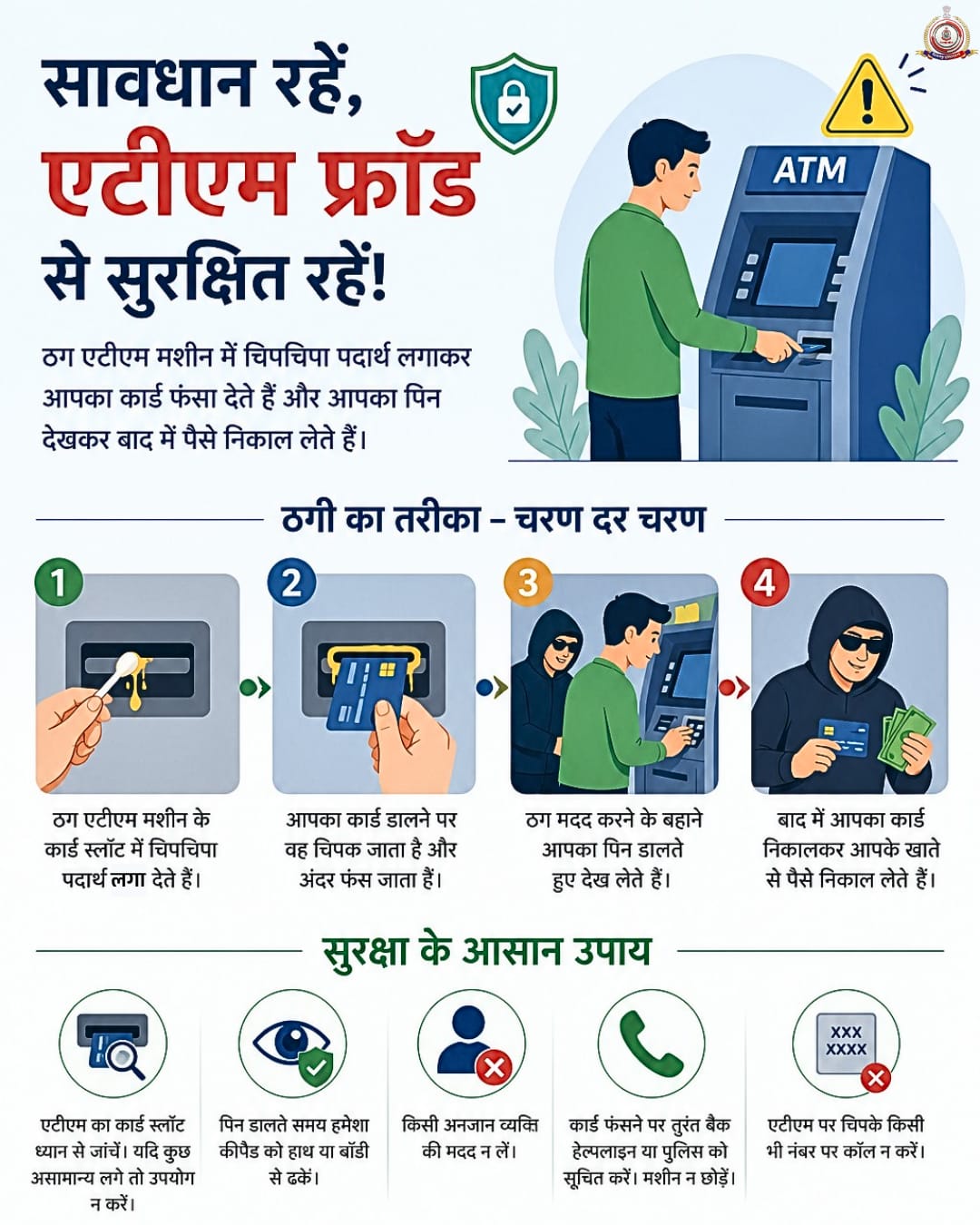 एटीएम फ्रॉड, महिला को झांसे में लेकर कार्ड बदलकर लूटेरों ने उड़ाए ₹30000