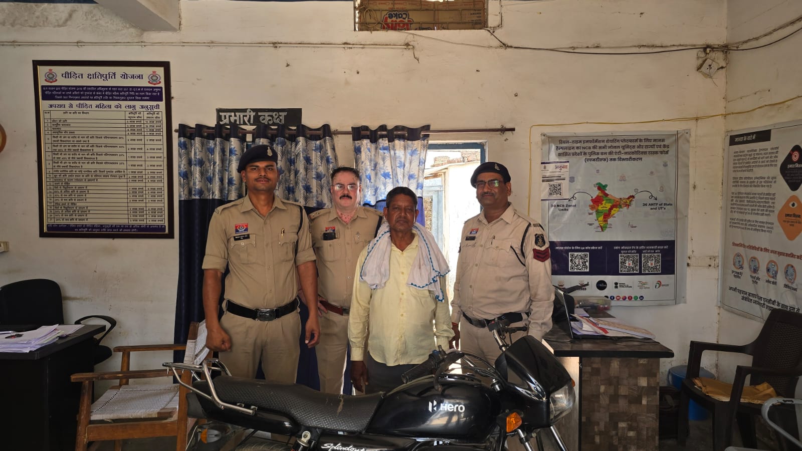 सात दिनों में बाइक चोरी का खुलासा, आरोपी गिरफ्तार