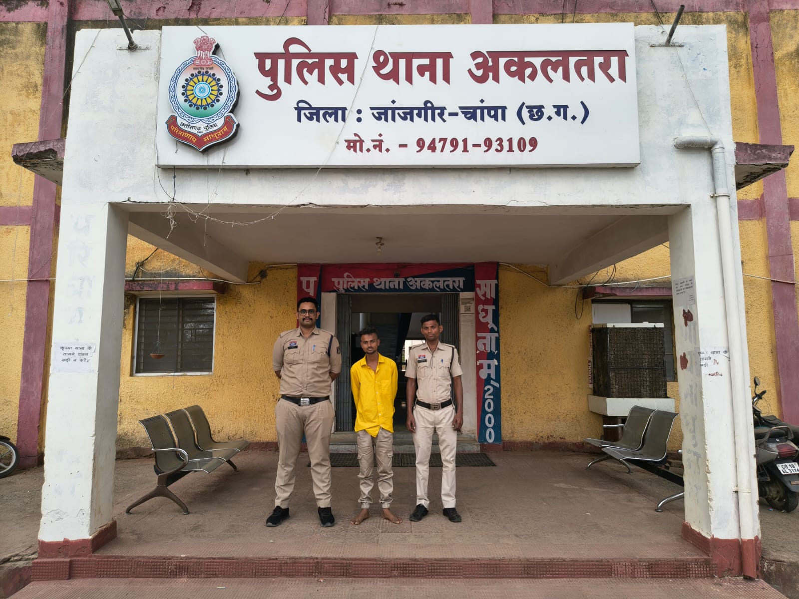 शराब के लिए पैसे मांगकर परिवार से मारपीट करने वाला युवक गिरफ्तार, जेल भेजा गया