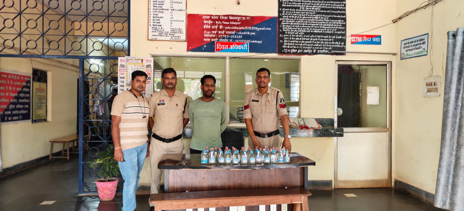 अवैध शराब कारोबार पर कोटा पुलिस की बड़ी कार्रवाई, 56 पाव देशी शराब के साथ आरोपी गिरफ्तार