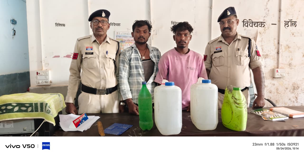 जिले में अवैध शराब के खिलाफ पुलिस की बड़ी कार्रवाई, तीन मामलों में कई आरोपी गिरफ्तार