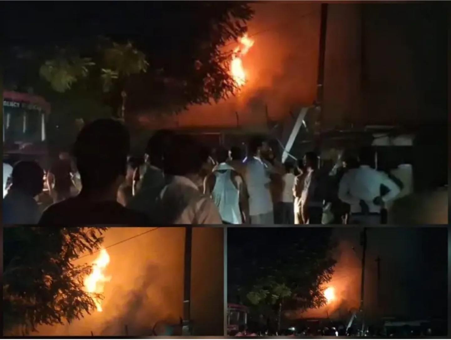 बुधवारी बाजार में भीषण आग, साइकिल दुकान से शुरू हुई लपटों ने कई दुकानों को लिया चपेट में